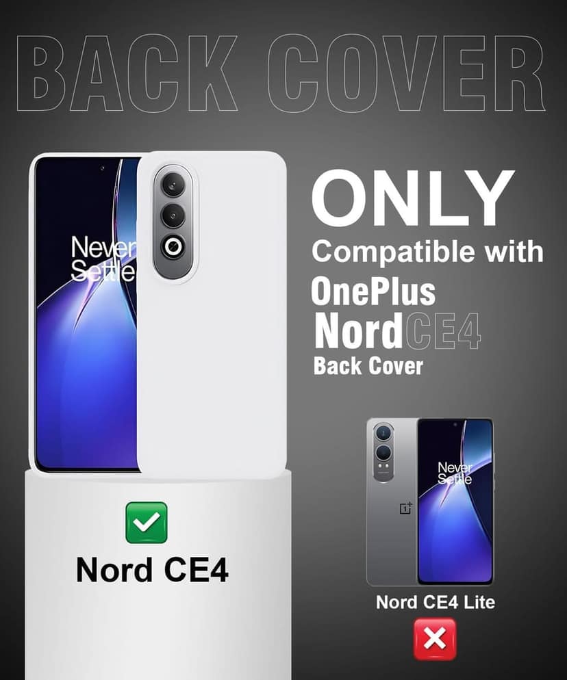 LIRAMARK Liquid Silicone Soft Back Cover Case for OnePlus Nord CE4 5G view 2