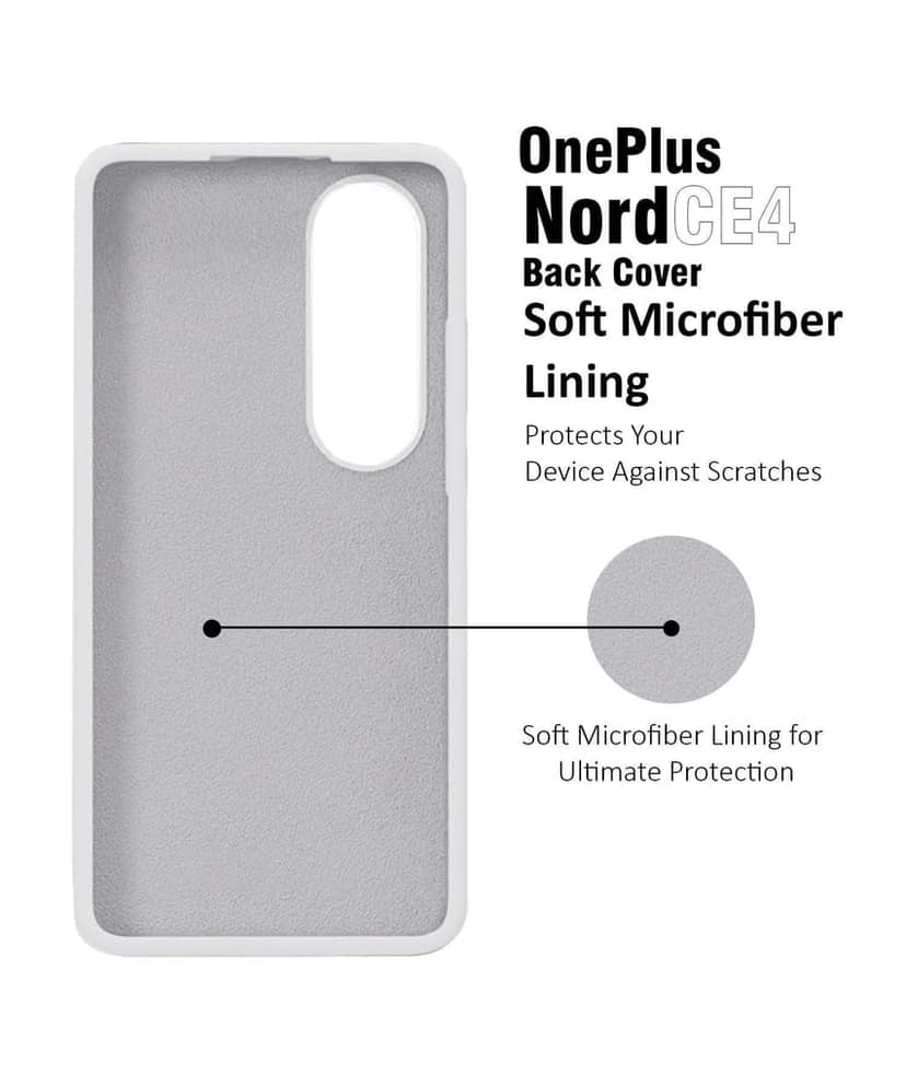 LIRAMARK Liquid Silicone Soft Back Cover Case for OnePlus Nord CE4 5G view 4