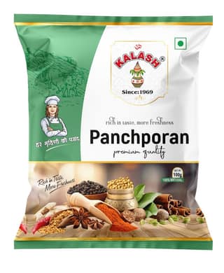 Kalash Panch Foran 100gm | Bengli Panchphoran | Whole Cardamon Spice Mix | Authentic kolkata Masala | Indian Five Spice Blend | Grocery Staple
