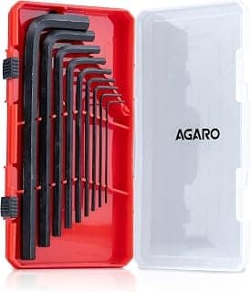 AGARO 9pcs Hex Allen Key Set, Heat treated, Ideal for Repair & Maintenance for Home & DIY Use.