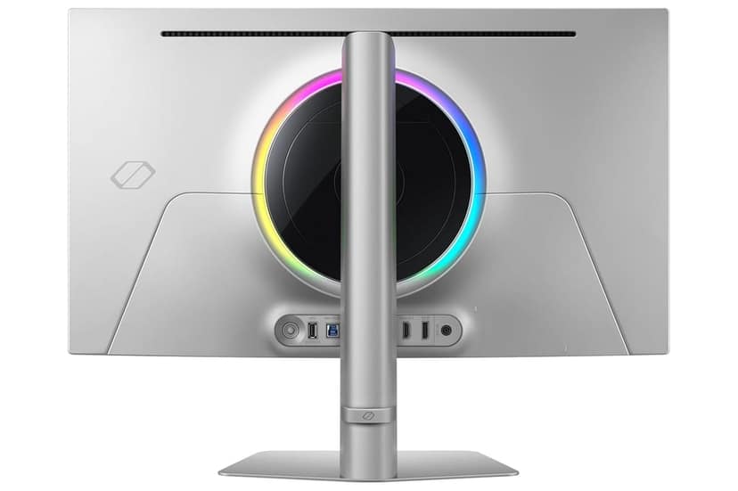 Samsung 27" (68.5cm) Odyssey G8 QD-OLED 4K Gaming Monitor|UHD 3840 x 2160|240Hz|0.03ms|HDR TrueBlack 400|OLED Safeguard+|FreeSync Premium Pro|Height-Tilt-Pivot Adjustable Stand|LS27FG810SWXXL|Silver view 2