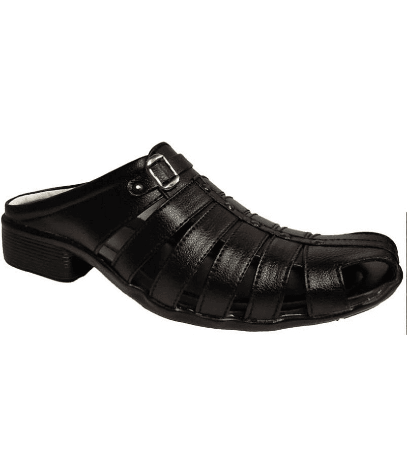 RAGE GAZE - Black Men's Sandals view 2