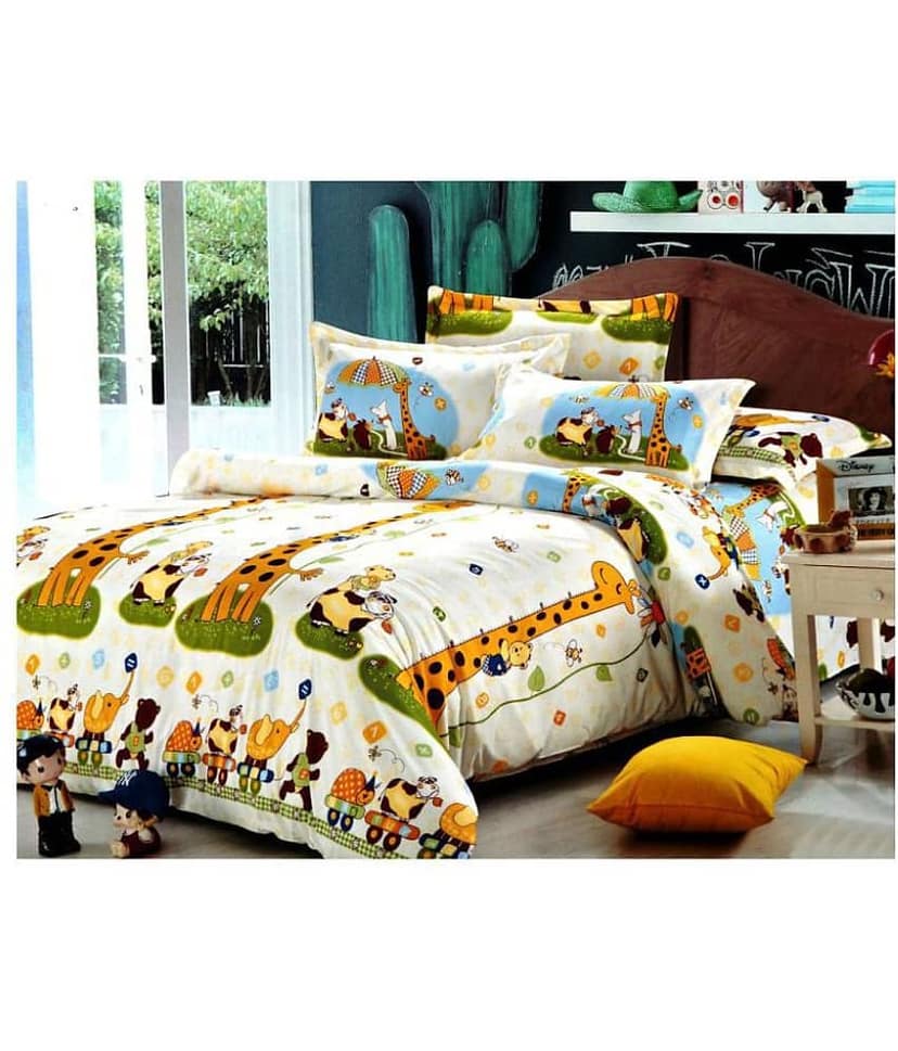 lazybees Cotton Single Bedsheet ( Assorted )