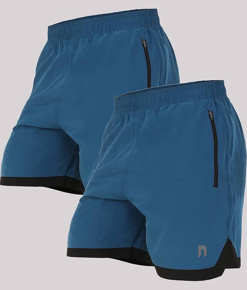 NEVER LOSE Multicolor Polyester Men's Cycling Shorts ( Pack of 2 )