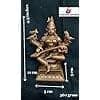 Searchers Paradise - Copper Idols of god Rajamathangi 4.3 inches, 560 Grams, Patina Antique Finish, Pack of 1 Piece view 2