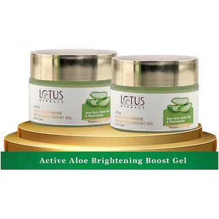 Lotus Herbals Active Aloe + Niacinamide Brightening Boost GelParaben Free All Skin Types50Gm ( Pack Of 2 )