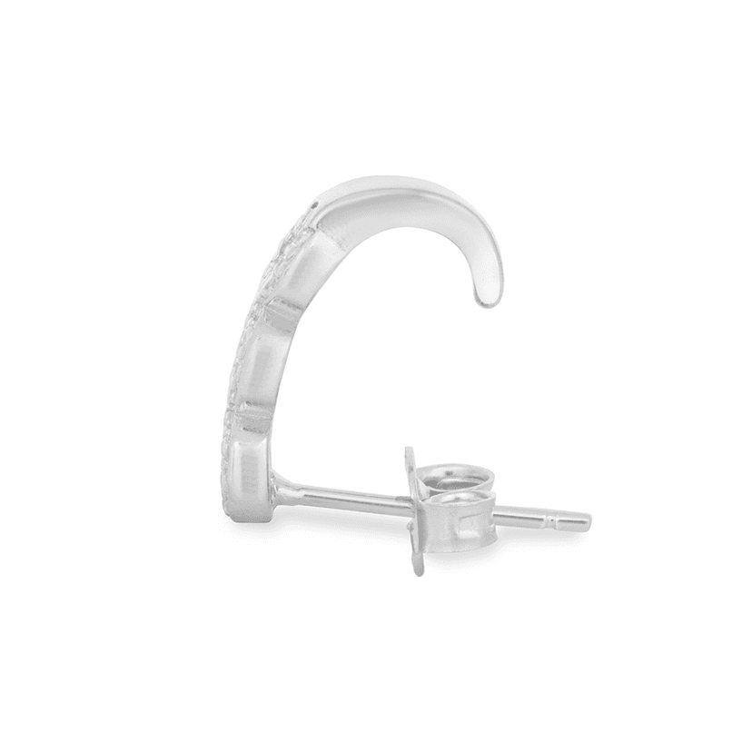 Zarkan Donut Lover Silver Studs view 3