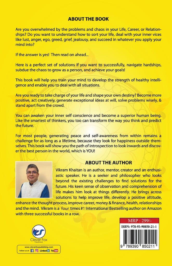 Seeds Of Advice To Sail Through Hard Times: Lessons From Bhagavad Gita & Modern Behavioral Science To Solve Life's Problems And Enhance Self Awareness (Life Skills) [Paperback] Vikram Khaitan view 2