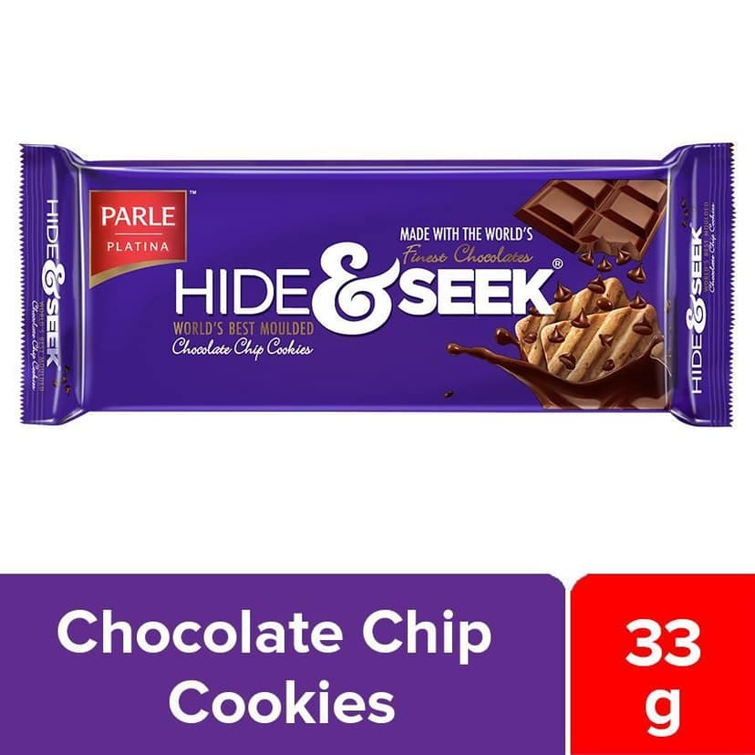 Parle Hide & Seek Chocolate, 33 gm Pouch