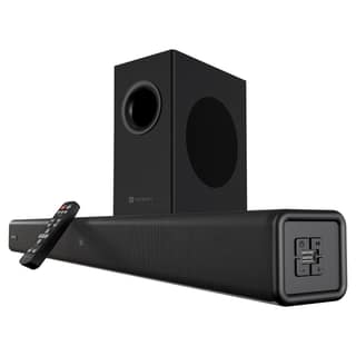 Portronics Pure Sound 107, 2.1 Channel Soundbar with Subwoofer - Black