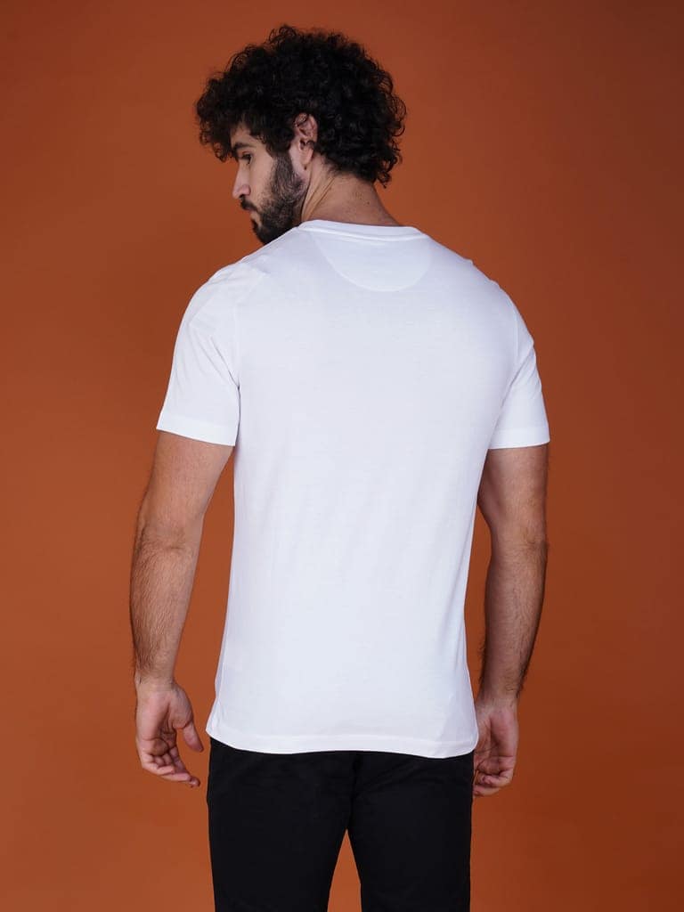 Branded Men’s Premium Pure Cotton Tee White view 2