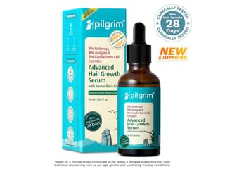 Pilgrim 3% Redensyl, 4% Anagain & 5% Capilia Stem Cell Complex Advanced Hair Growth Serum - 50 Millilitre