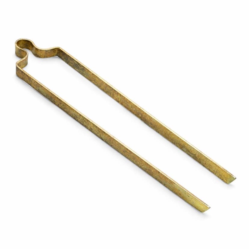 12 Inch Iron Fire Tongs for Pooja & Kitchen � Long Charcoal Tong/Coal Picker Tool � Durable Chimta for BBQ, Stove, Agarbatti & Diya Use � Ice Tongs � Kari Kottai Karandi