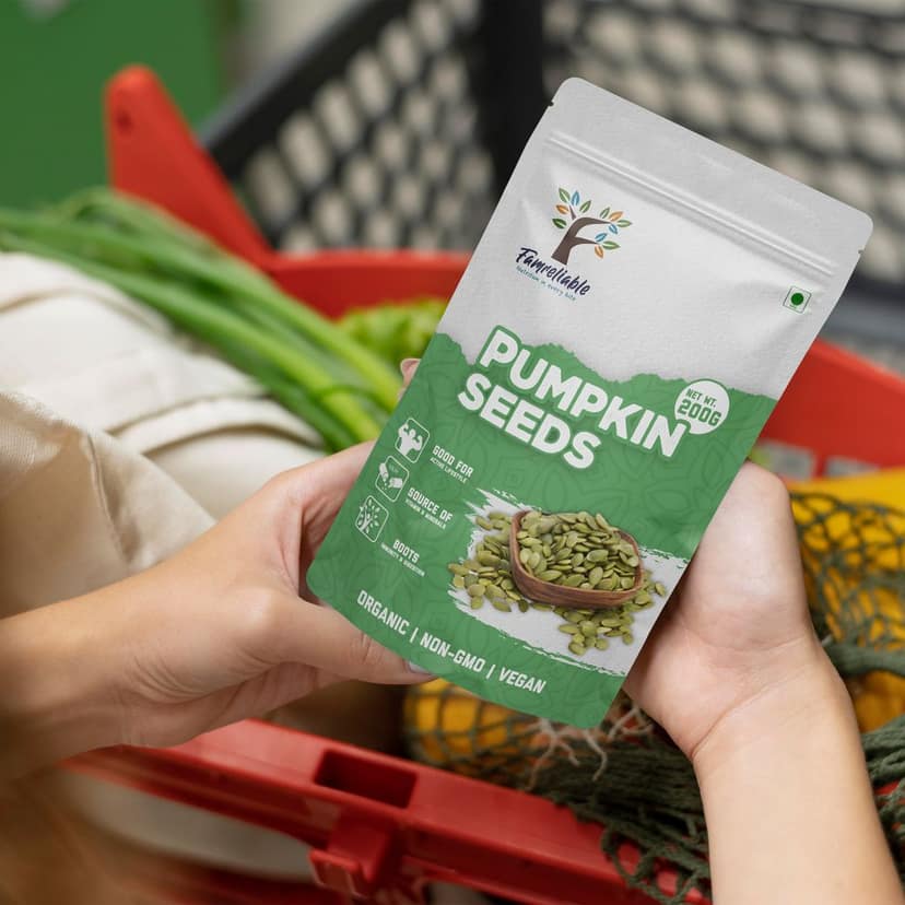 Famreliable Premium Pumpkin Seeds - 400g of Nutrient-Rich Goodness! Elevate Your Snacking Experience Now view 3