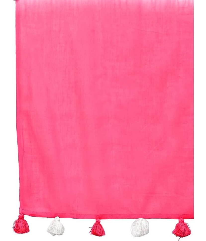 Anekaant - White Cotton Women's Scarf ( Pack of 1 ) view 2