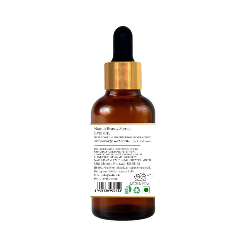 NATUUR - Anti Acne Face Serum - 50ml | Controls Oil Production | Reduces Inflammation & Prevents Breakouts | For Clear & Healthy-Looking Skin view 3
