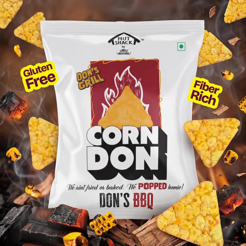 Mr Makhana Corndon Korean Gangnam Truffle Undercover and Dons BBQ Popped Corn Chips Combo Pack of 3 view 4