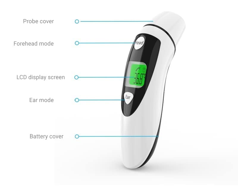 Tracky Smart Infrared Forehead Thermometer for Adults and Kids view 4