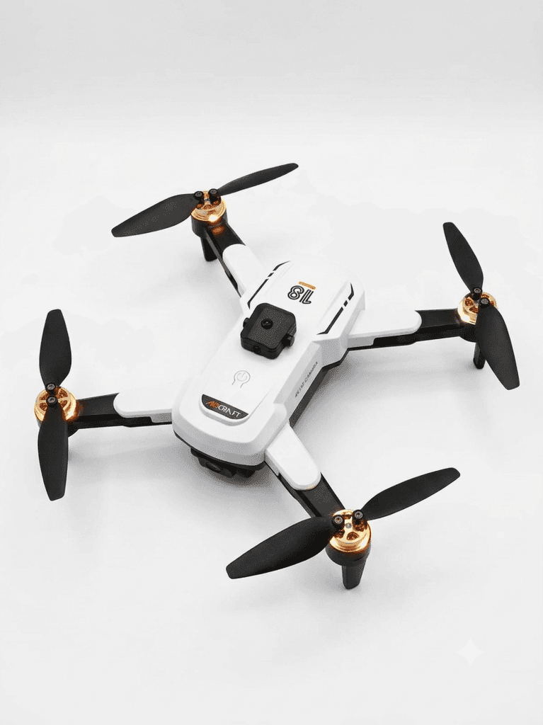 T18P HD Aerial Photography Drone with Brushless Motor, Dual Camera & Optical Flow Positioning | Includes Big Screen Remote, 2x Batteries & Memory Card | LED Lights, Perfect Birthday Gift for Beginners view 3