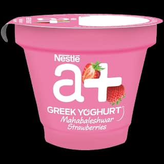 Nestle A+ Grekyo Greek Yoghurt, Strawberry, 90 G Cup