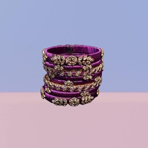 silk thread bangles view 3