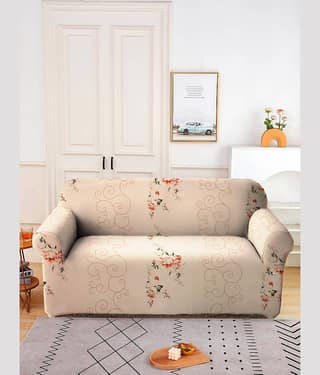 Cortina 2 Seater Polyester Sofa Cover ( Pack of 1 )