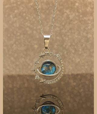 SHANKH-KRIVA Silver Pendant ( Pack of 1 )