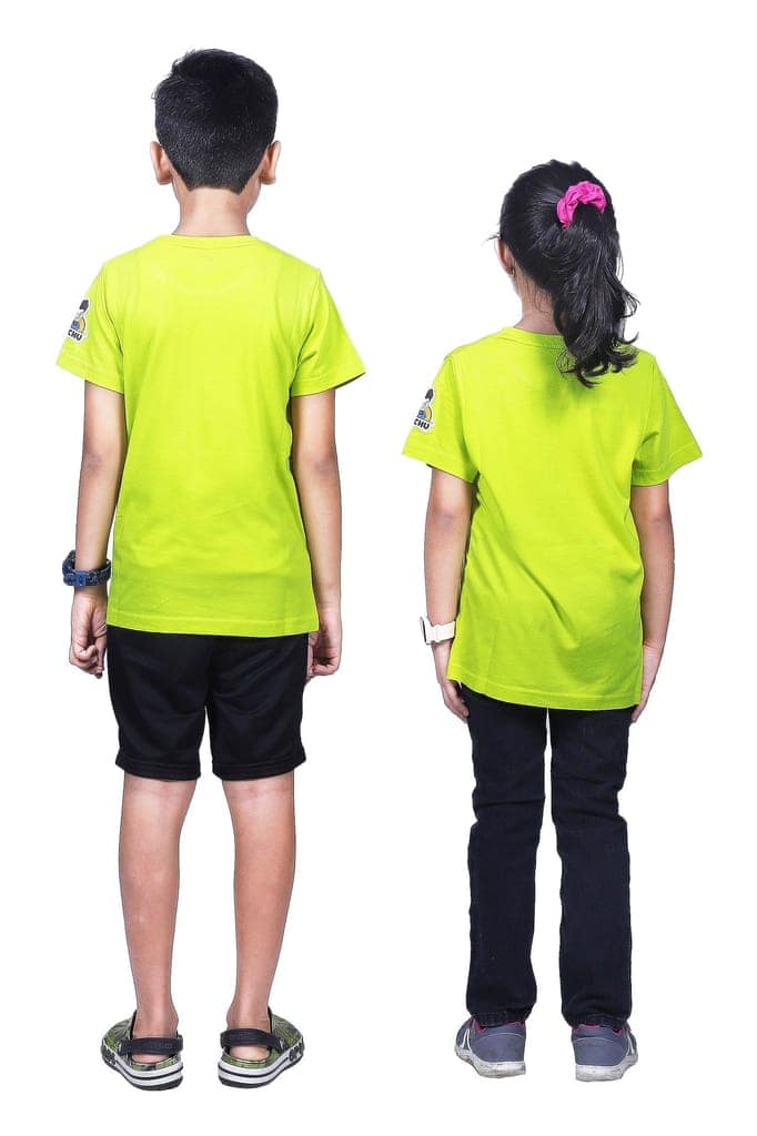 KUCHU Unisex T-Shirt | Cuteness Loading Print | 10–11 Years | Cotton Modal Fabric | Soft Feel | Breathable | Digitally Printed | Vibrant Colour Yellow view 5