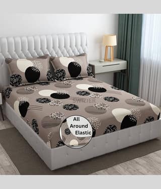 SWIZIER Cotton Nature Fitted ( King Size ) - Beige