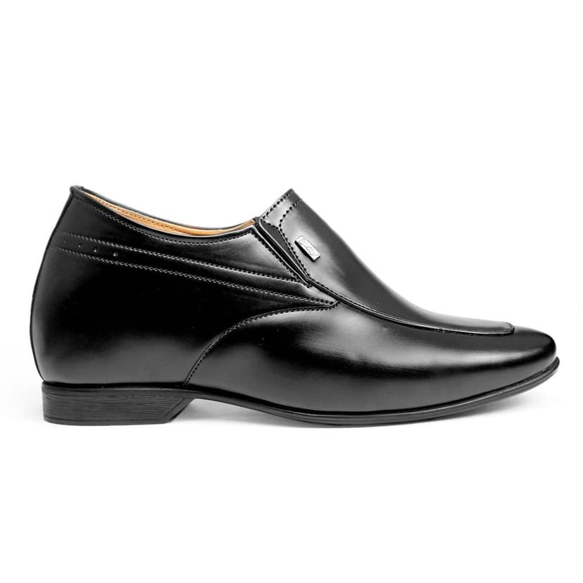 BXXY Men's 9 cm (3.5 Inch) Hidden Height Increasing Faux Leather Material Slip-on Formal Dress Shoes view 4
