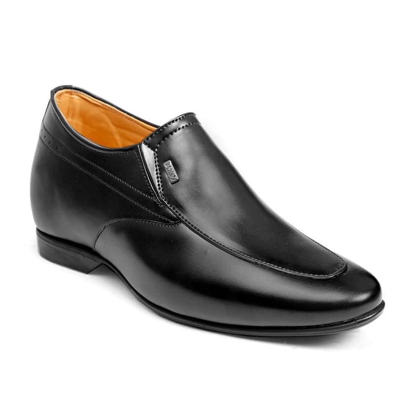 BXXY Men's 9 cm (3.5 Inch) Hidden Height Increasing Faux Leather Material Slip-on Formal Dress Shoes view 5