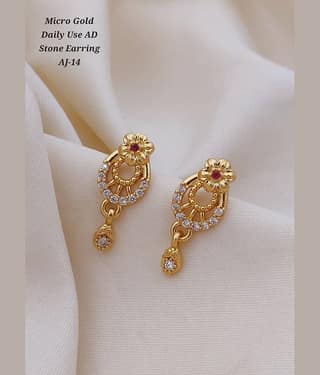 Shivay Fashion Gold Jhumki Earrings ( Pack of 1 )
