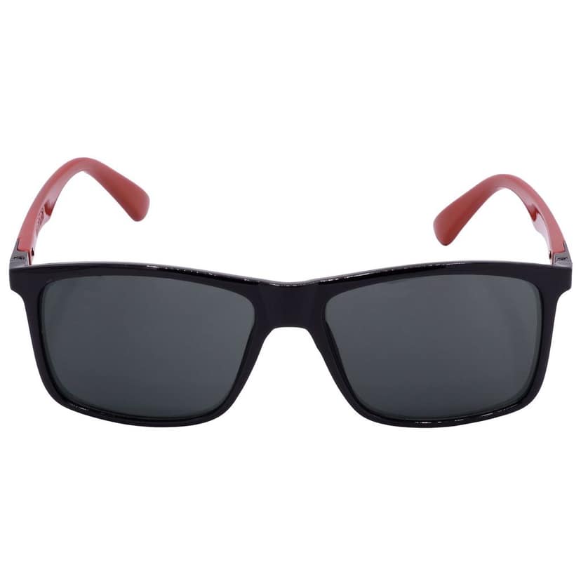 Hrinkar Grey Rectangular Glasses Black, Red Frame Best Goggles for Men & Women - HRS-BT-05-BK-RD-BK view 2