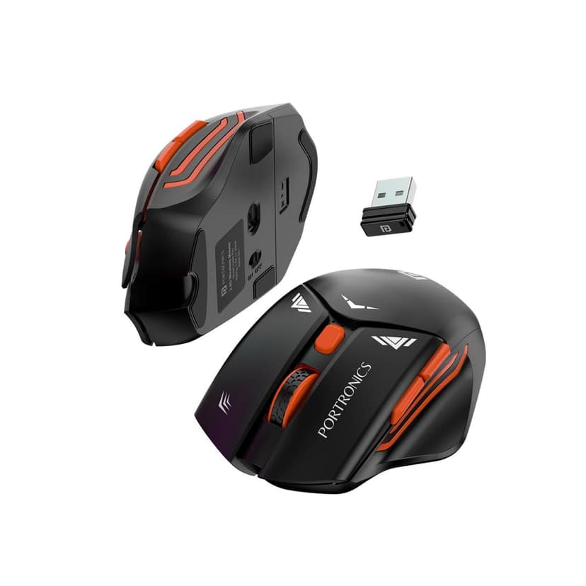 Portronics Vader Pro Wireless Gaming Controller with Dual Vibration & Turbo Mode - Black view 2