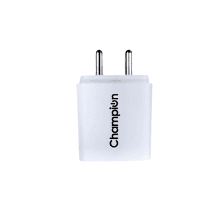 Champion 12W 5V/2.4A USB Wall Charger | Fast Charging Adapter for Android & USB Devices | Quick Charge 3.0 Support (White)