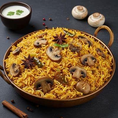 Mushroom Biryani (Full)