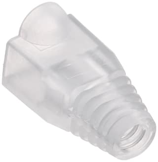 RJ45 Connector Boots Cat5E/Cat6 Plugs Caps for Network Cables (Transparent )- Pack of 50