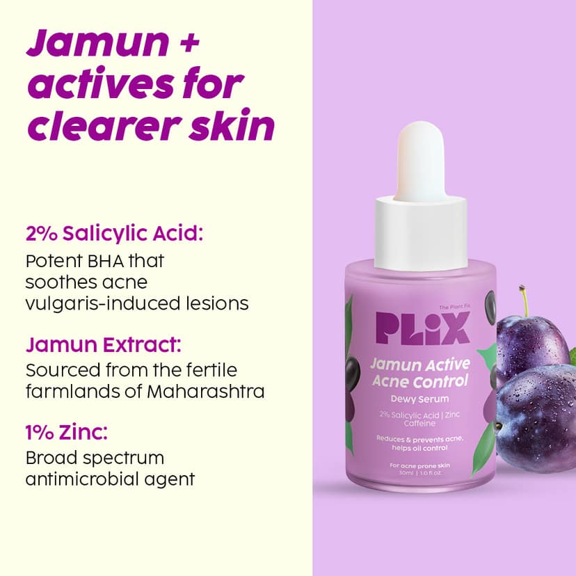 Jamun 2% Salicylic Acid Exfoliating Face Serum | For Active Acne & Blackheads __Starter Pack__ view 6