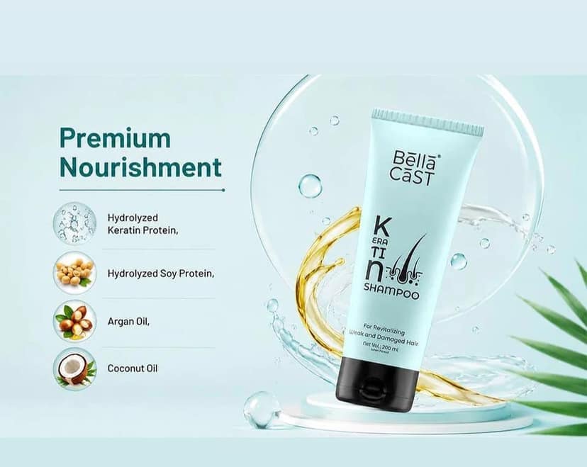 Bella cast natural kairitin shampoo view 3
