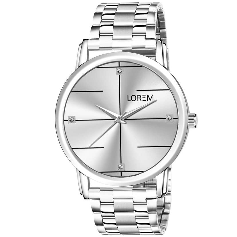 LOREM Black Standard Analog Watch for Men LR118-UF