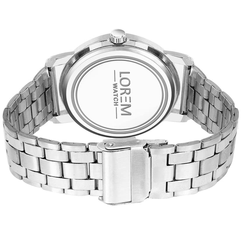LOREM Black Standard Analog Watch for Men LR118-UF view 3