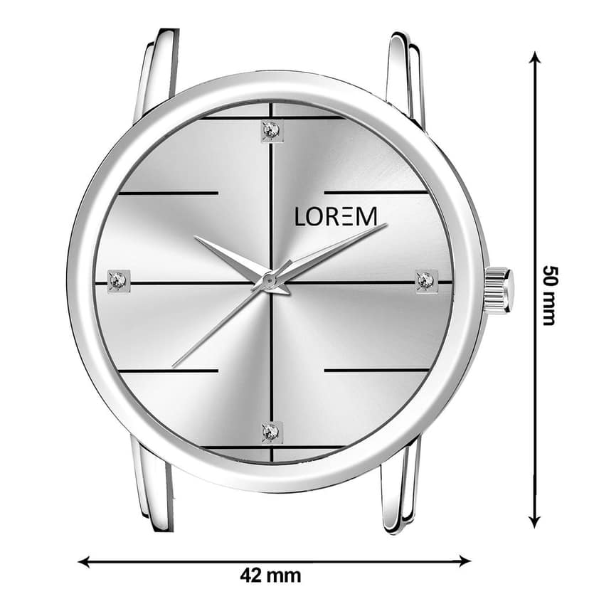 LOREM Black Standard Analog Watch for Men LR118-UF view 5