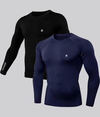 NEVER LOSE Black Polyester Slim Fit Men's Sports T-Shirt ( Pack of 2 )