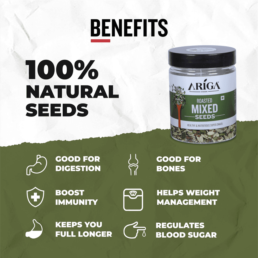 Ariga Foods Premium Roasted Mixed Seeds 5 in 1 (200 g) view 4