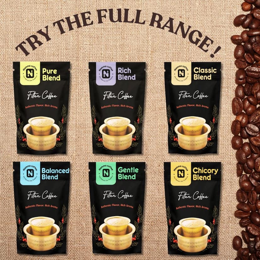 Namma Coffee - Rich Blend Filter Coffee Powder - 90% Coffee, 10% Chicory | Authentic South Indian Filter Coffee | Freshly Roasted, Strong And Aromatic view 5