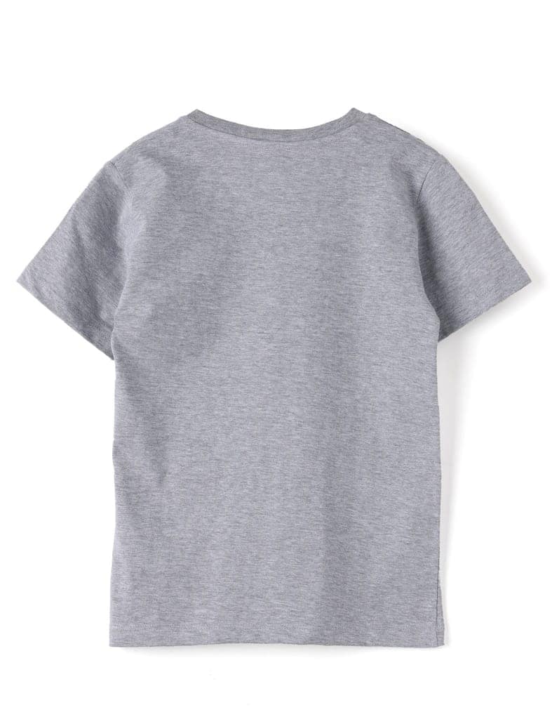 Boys T shirt Cotton Grey Heather Mélange Race Club Karting view 4