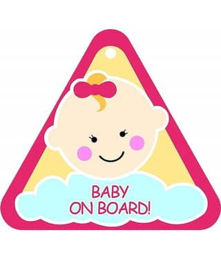 FRATELLI Baby On Board (Pink Triangle)