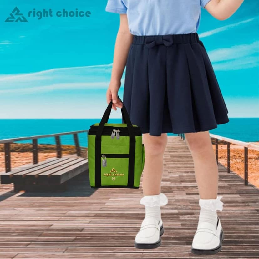 Right Choice Unisex Denim Lunch Box Bag (4L, Multicolour, 26 x 22 x 14 cm) view 4