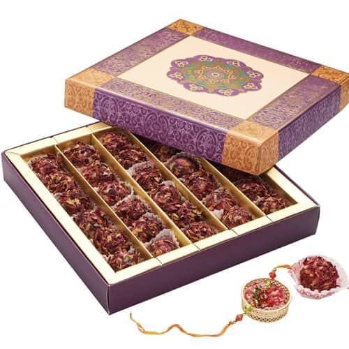 Ghasitarams Dryfruit Gulkand Ball Mithai Box, 400 gm