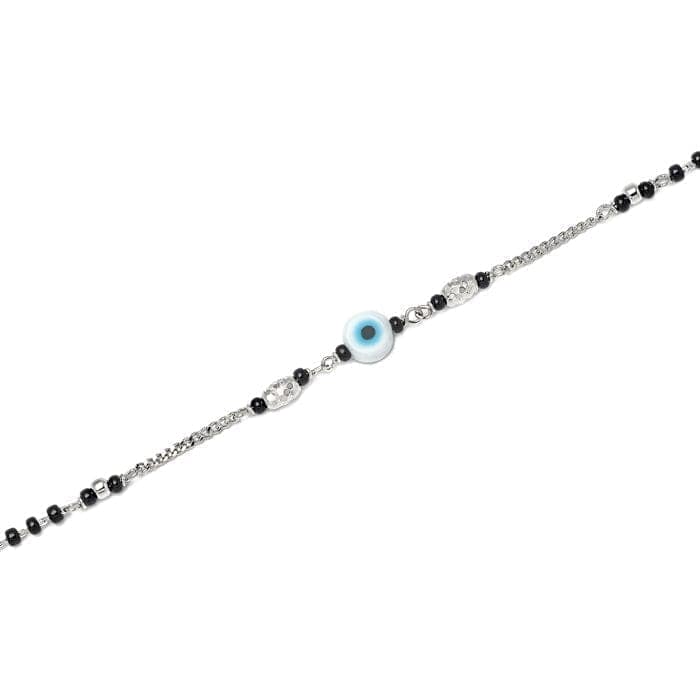 Silver Ethereal Evil Eye Mangalsutra Bracelet view 5